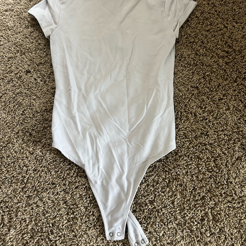 Abercrombie & Fitch Silver Bodysuit Sleek Design